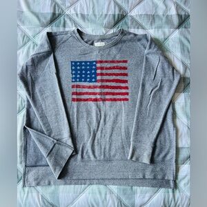 Lucky Brand Heather Gray Knit Top